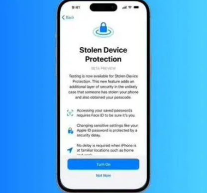 晋宁苹果授权维修店分享被盗设备保护功能开启方法 
