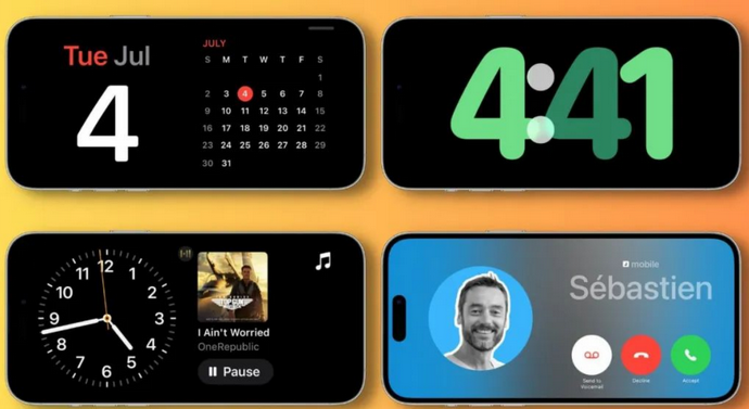 晋宁苹果手机维修分享iOS17横屏充电待机显示有什么好处 