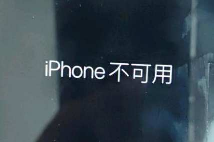 晋宁苹果服务网点分享锁屏界面显示“iPhone 不可用”如何解决 